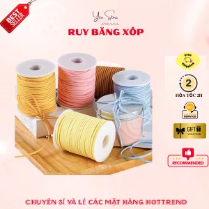 Ruy Băng Xốp Trang Trí DIY, Mềm Mịn, Dễ Tạo Hình, Trang Trí Quà Tặng, Gói Hoa, Giỏ Trái Cây